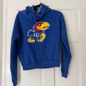 Colosseum Blue Hoodie with Jayhawk Design